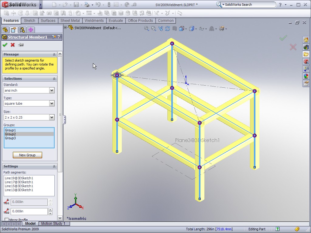 SolidWorks 2009: Weldments