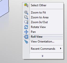 SolidWorks Video Tip: Roll View