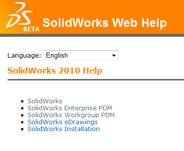 SolidWorks Help in your Browser!