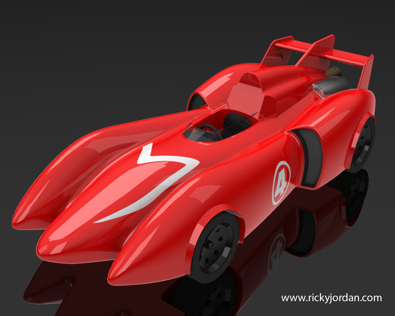 Download and RENDER The Mach 4 Racer!