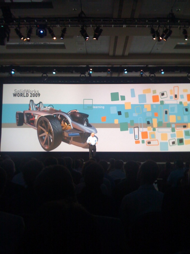 SolidWorks World 2009 Tuesday General Session Ricky Jordan s Blog