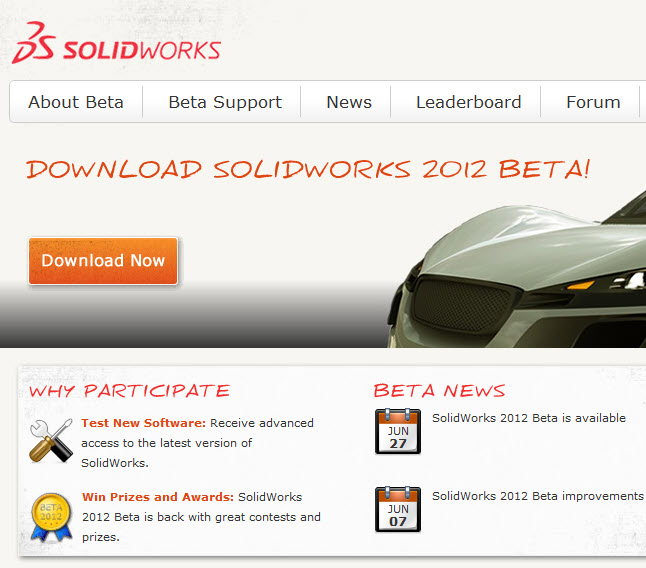 SolidWorks 2012 Beta 1 is Available